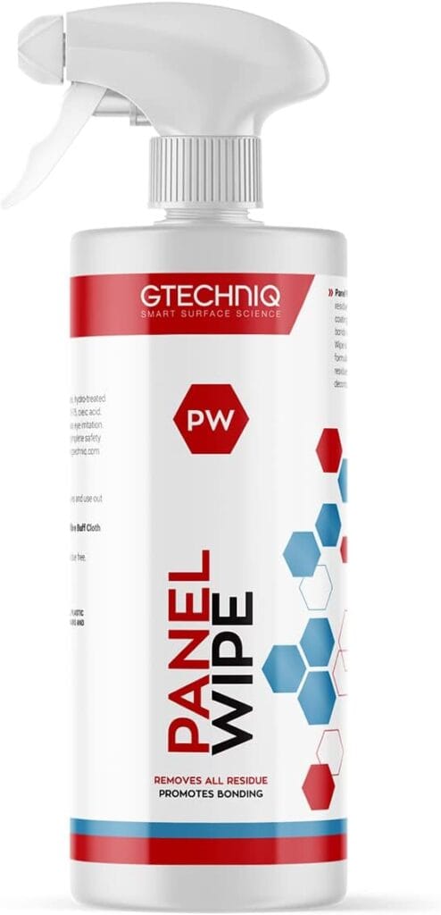 Gtechniq Panel Wipe for Car Cleaning, Pre-Sealant Car Cleaner for Polish Residue, Fragrance-Free, Transparent, 250ml